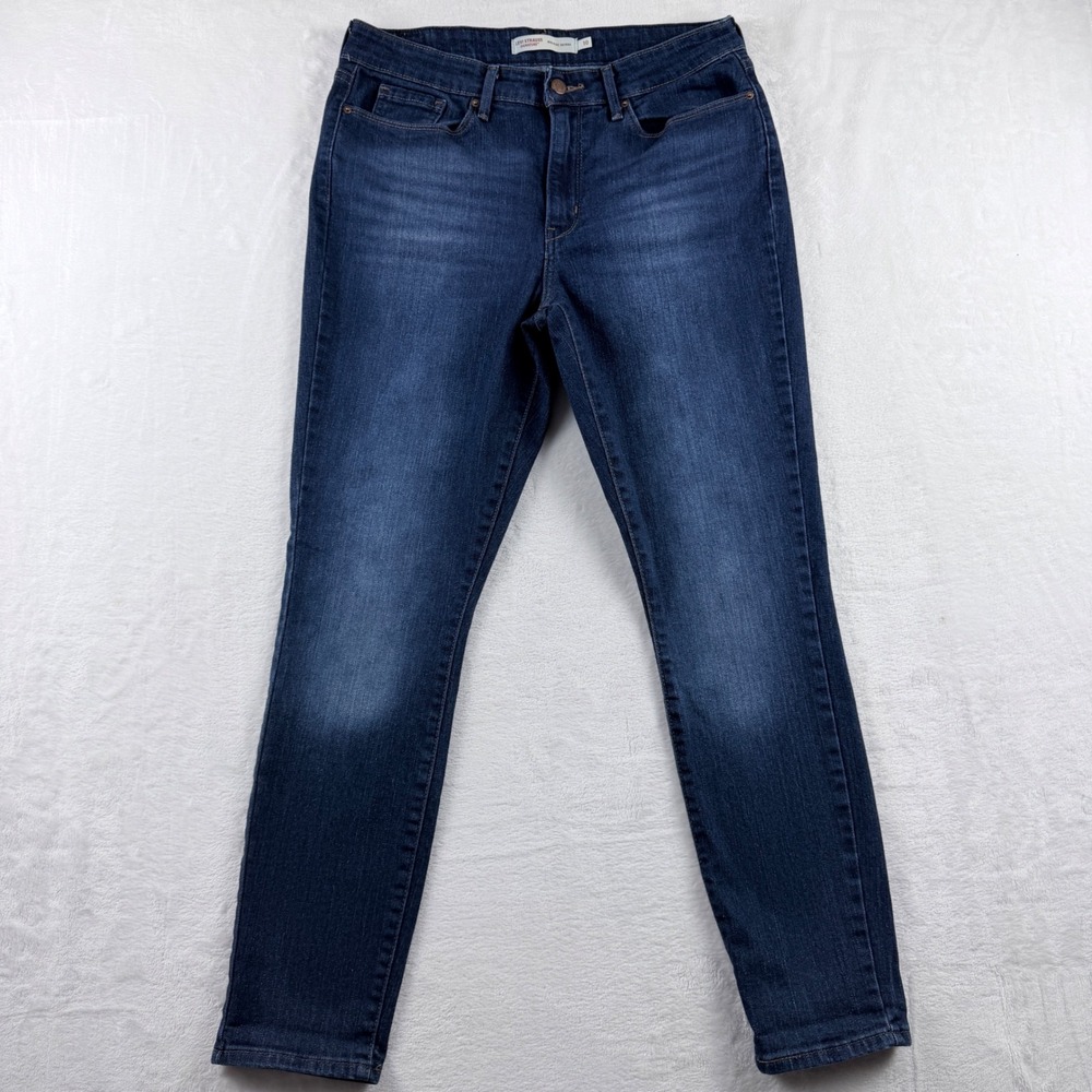 Levi Strauss Signature Jeans Mid-Rise Skinny Dark Wash Size 10